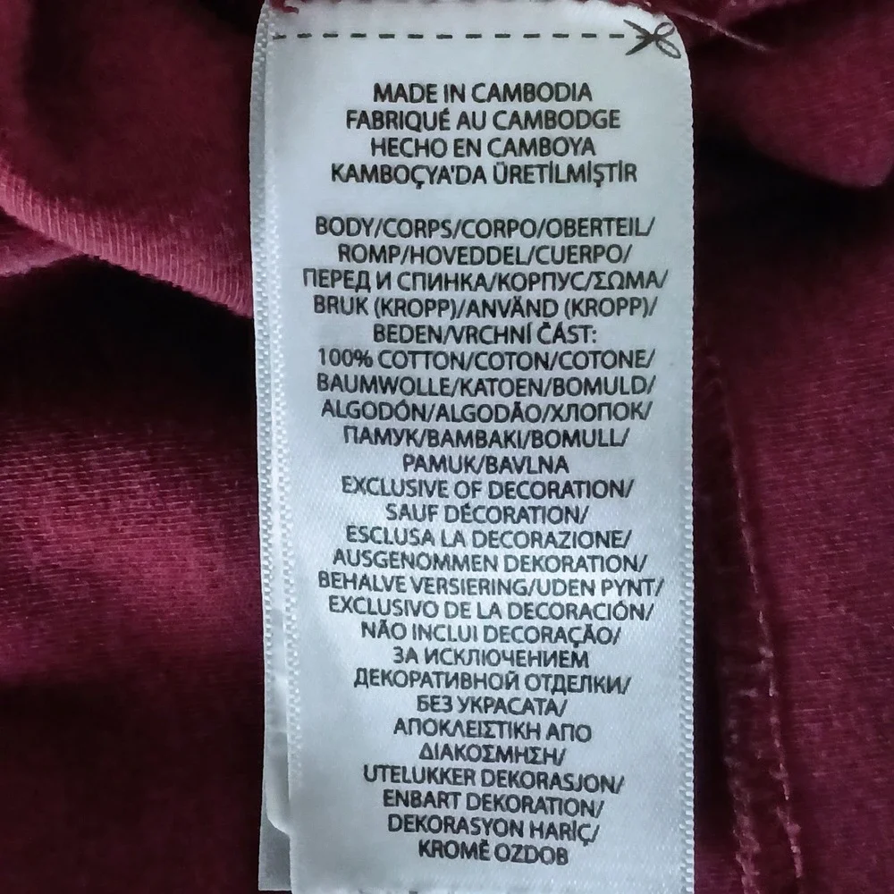 POLO RALPH LAUREN Long Sleeve T-Shirt Mens 2XB Burgundy Big & Tall Pony Logo